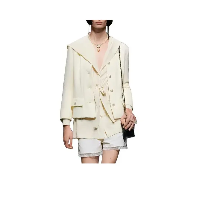 CHANEL Jacket Women's Light Yellow-0