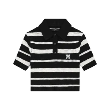 AMIRI SS25 Polo Shirt Women's Black