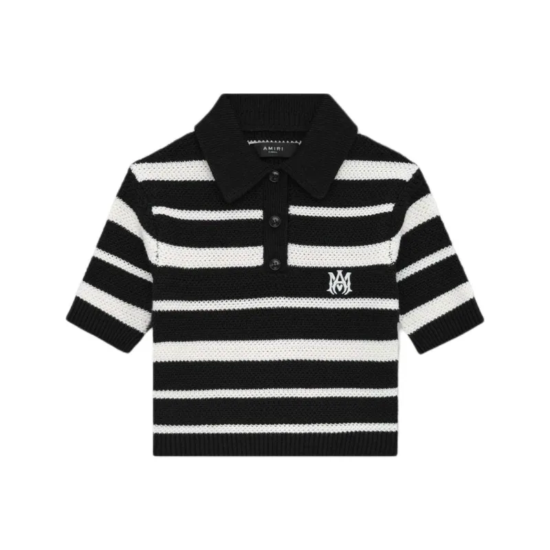 AMIRI SS25 Polo Shirt Women's Black-0