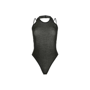 ANDREĀDAMO Open Knit Scoop Neck Tank Top