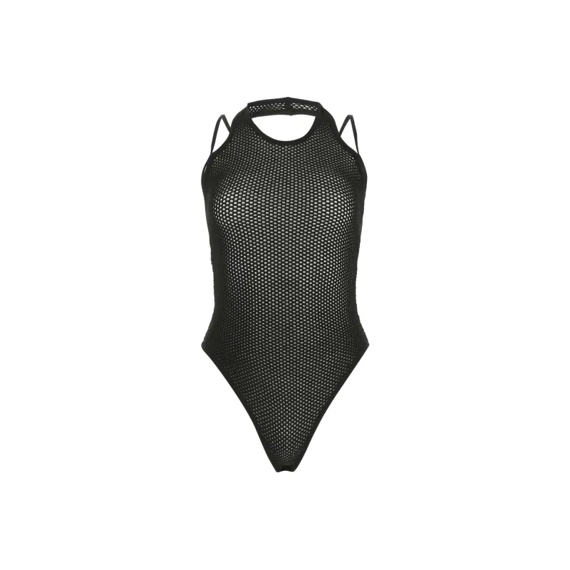 ANDREĀDAMO Open Knit Scoop Neck Tank Top-0