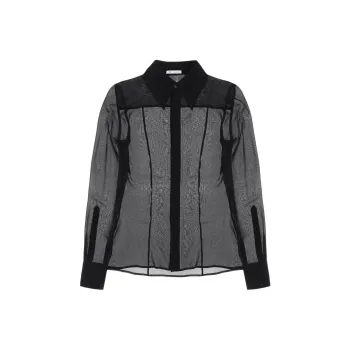 AMIPARIS Paris Semi Sheer Long Sleeved Shirt