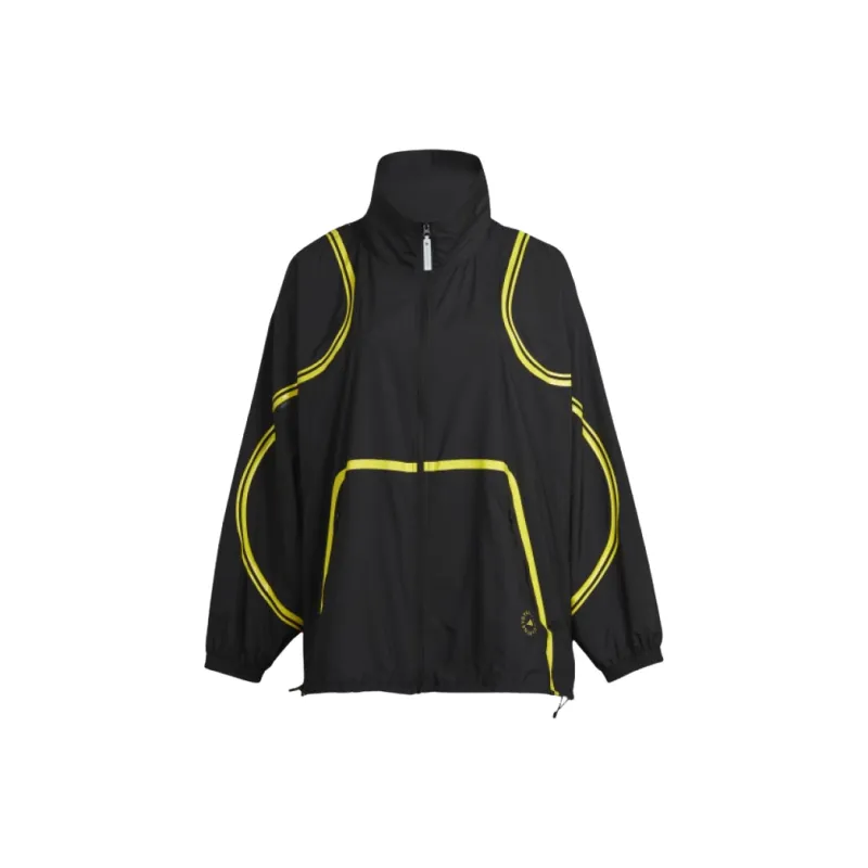 Adidas Adidas X Stella McCartney Co-titled Series TruePace Woven Jacket Plus Size Jackets Coats Women's Black-0