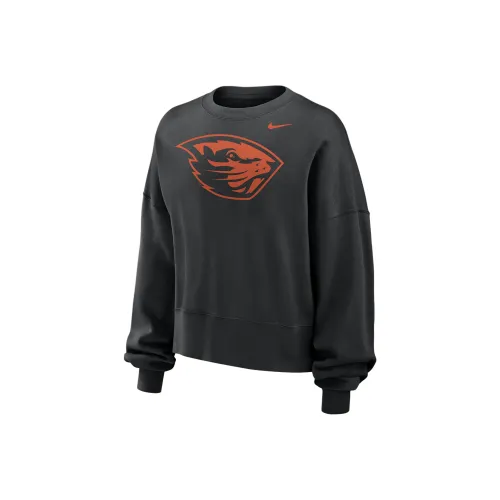 Nike College FW24 Oregon State Phoenix Fleece Sweatshirt Women's Black