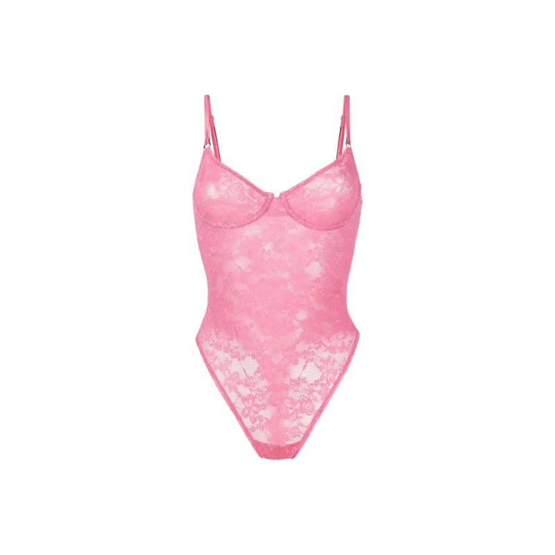 Fleur Du Mal Le Stretch Lace Bodysuit-0