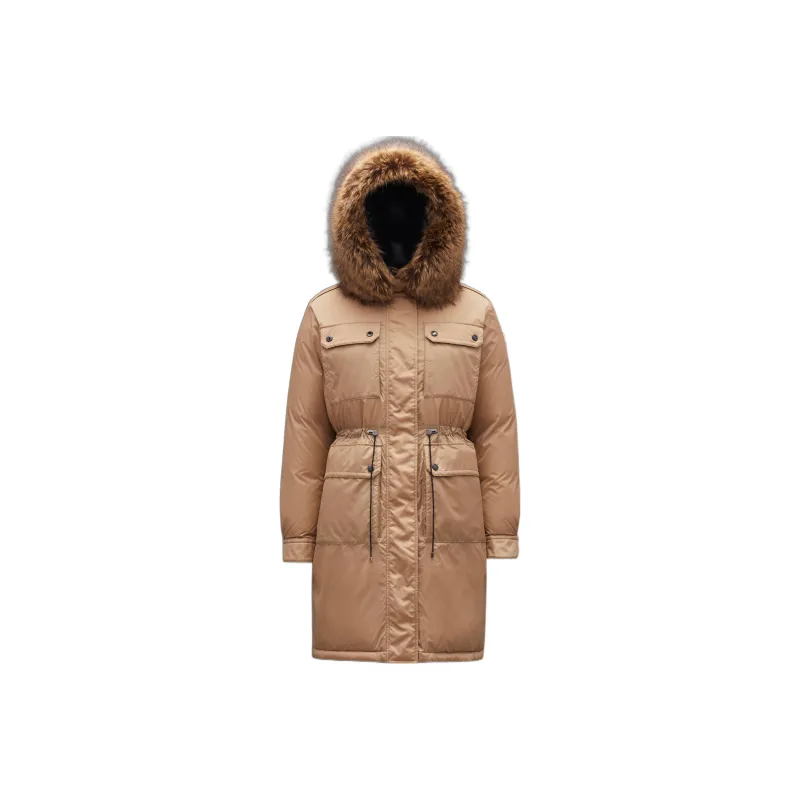 Moncler FW22 Moderate Down Jacket Women's Khaki-0