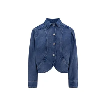 ISABEL MARANT Panelled Button Up Denim Jacket