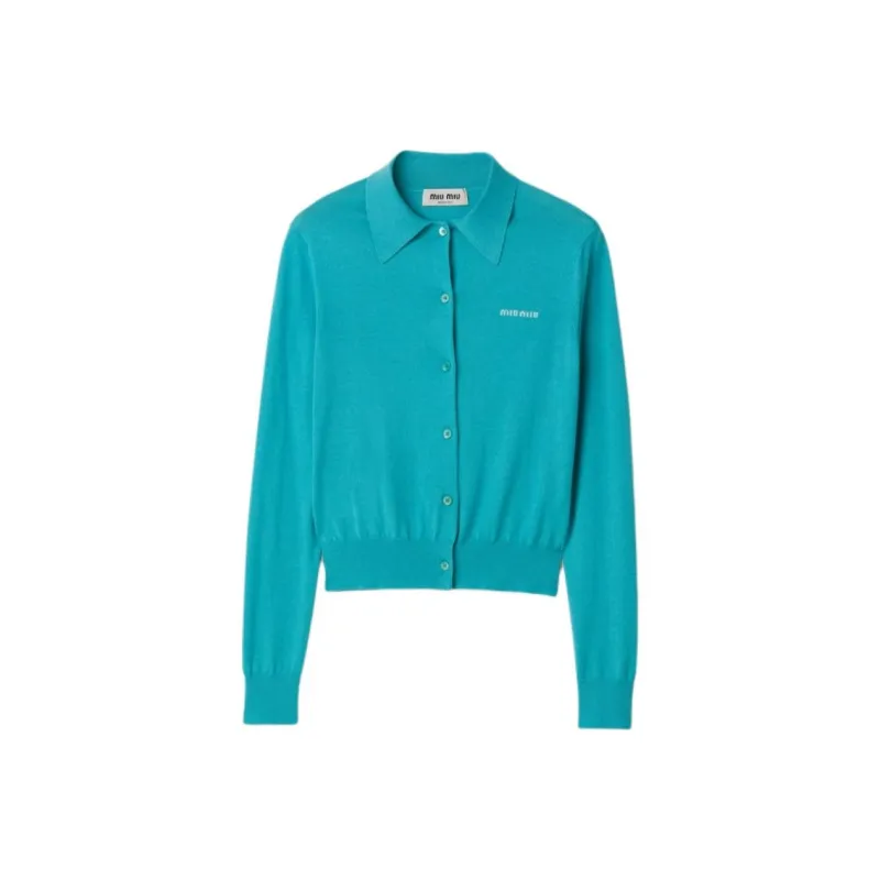 MIU MIU Cashmere Sweater Women's Turquoise-0