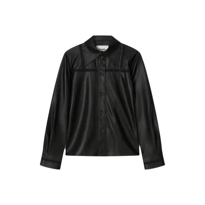 NANUSHKA FW23 ESTELLA Shirt Women's Black-0