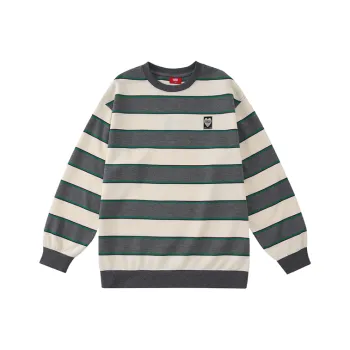 Checkitout Sweatshirt Unisex Misty Gray/White/Green