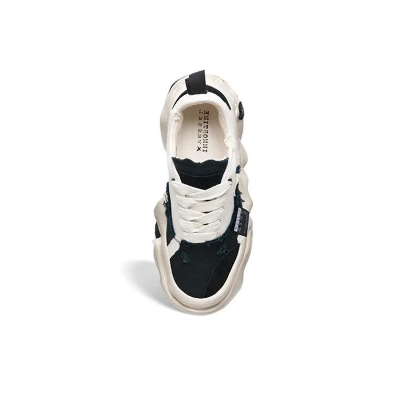 VESSEL Immortal Shoes Anti Slip And Wear Resistant Height Increasing Low Top Skateboard Shoes Unisex-3