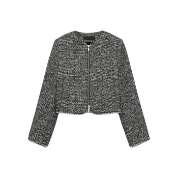 ZARA Jackets Coats Women's Black/White