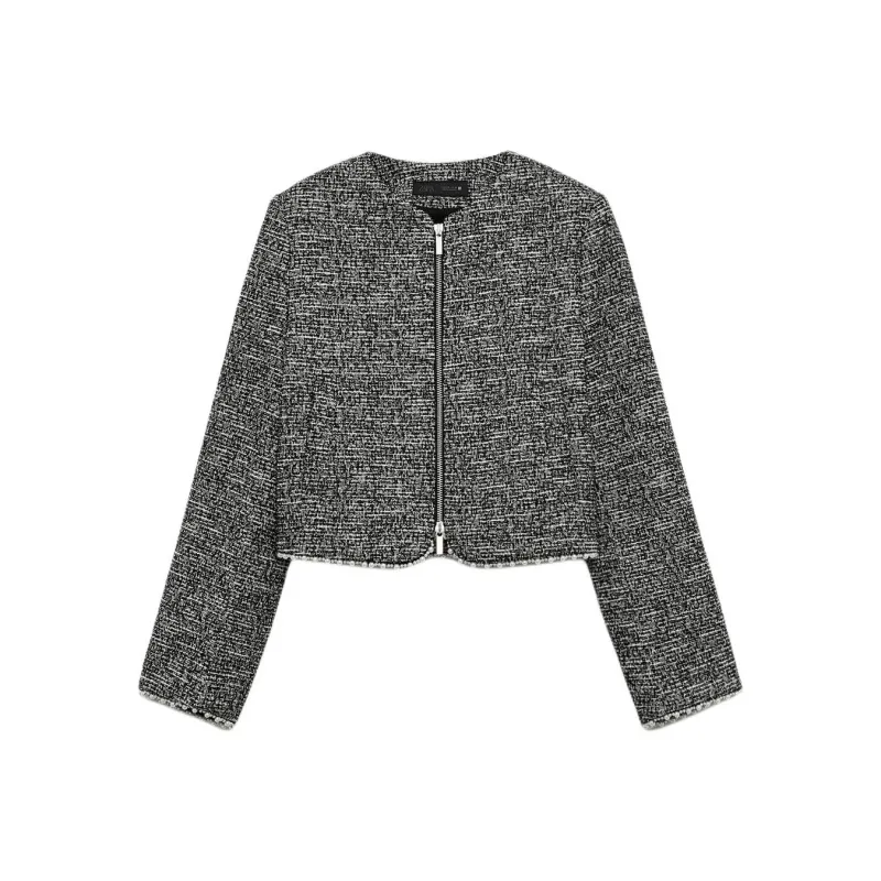 ZARA Jackets Coats Women's Black/White-0