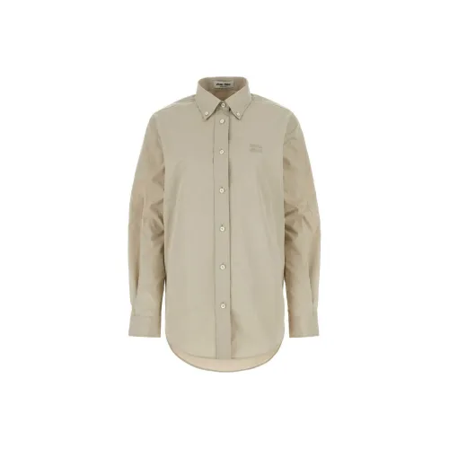 MIU MIU Shirts Women's Beige