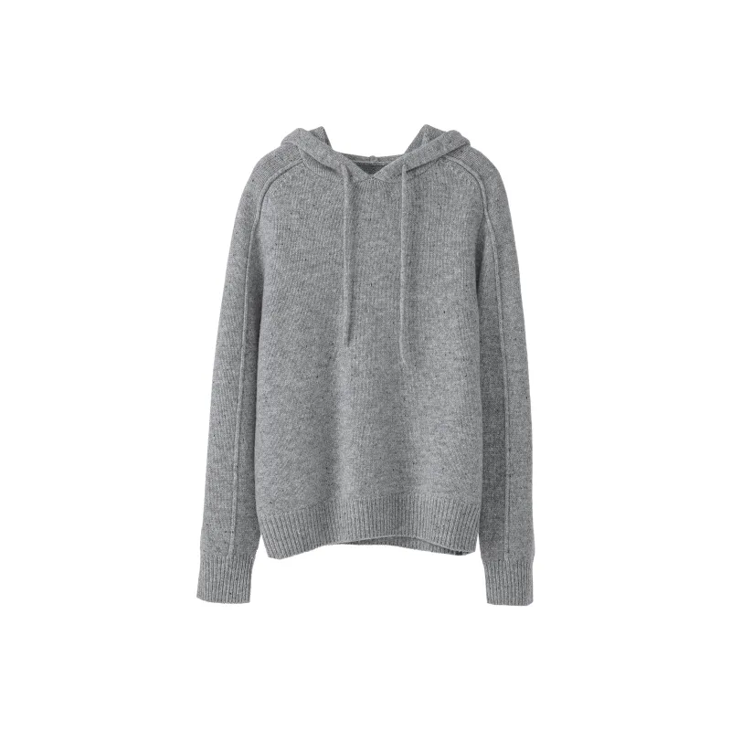 Fstudio Fall And Winter Korean Style Hooded Design Solid Color Inner Layer Wool Sweaters Women's-12