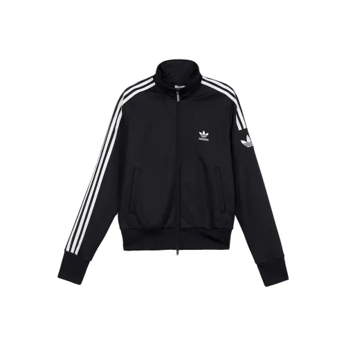 Adidas Originals Classic Three stripe Sportswear Jackets Coats Women's Black