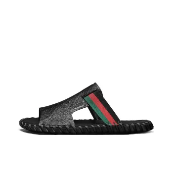 FUERZA Slip Resistant, Odor Resistant, Abrasion Resistant, Quick Dry, Antibacterial Cushioning Slide Slippers Men's