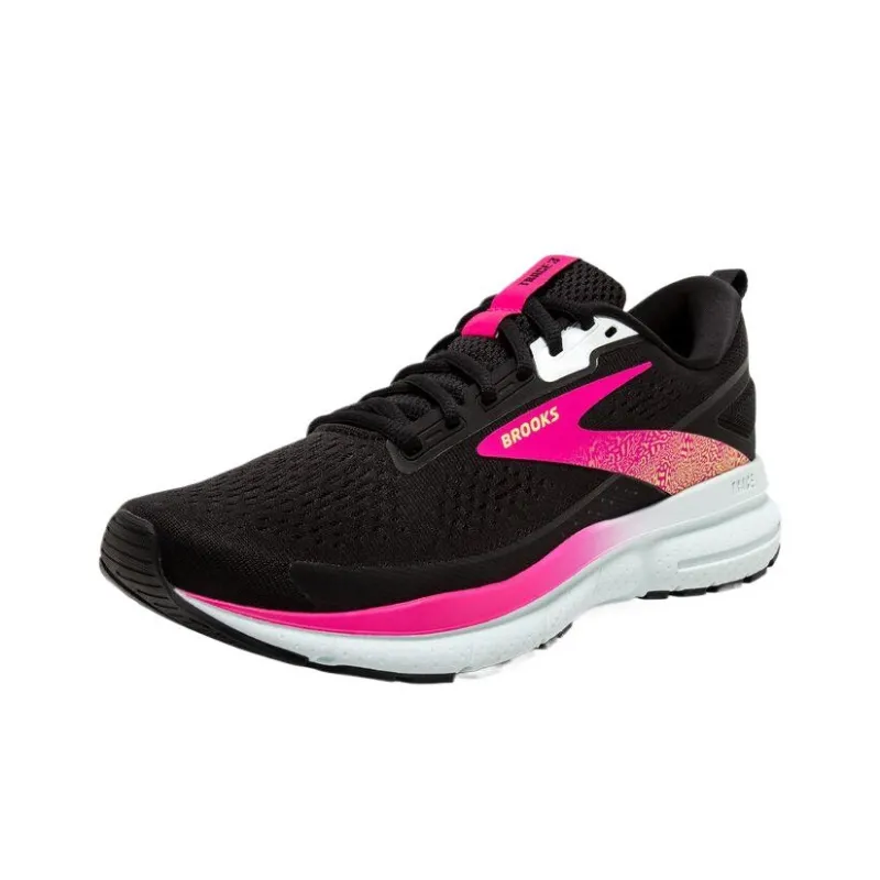 Brooks Trace 3 Black Blue Pink Glo Women's-2