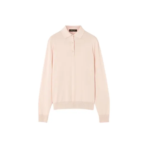 Loro Piana SS25 Polo Shirt Women's Fluffy Pink