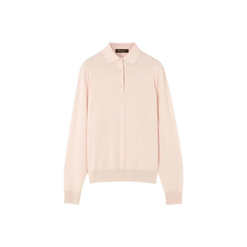 Loro Piana SS25 Polo Shirt Women's Fluffy Pink-0