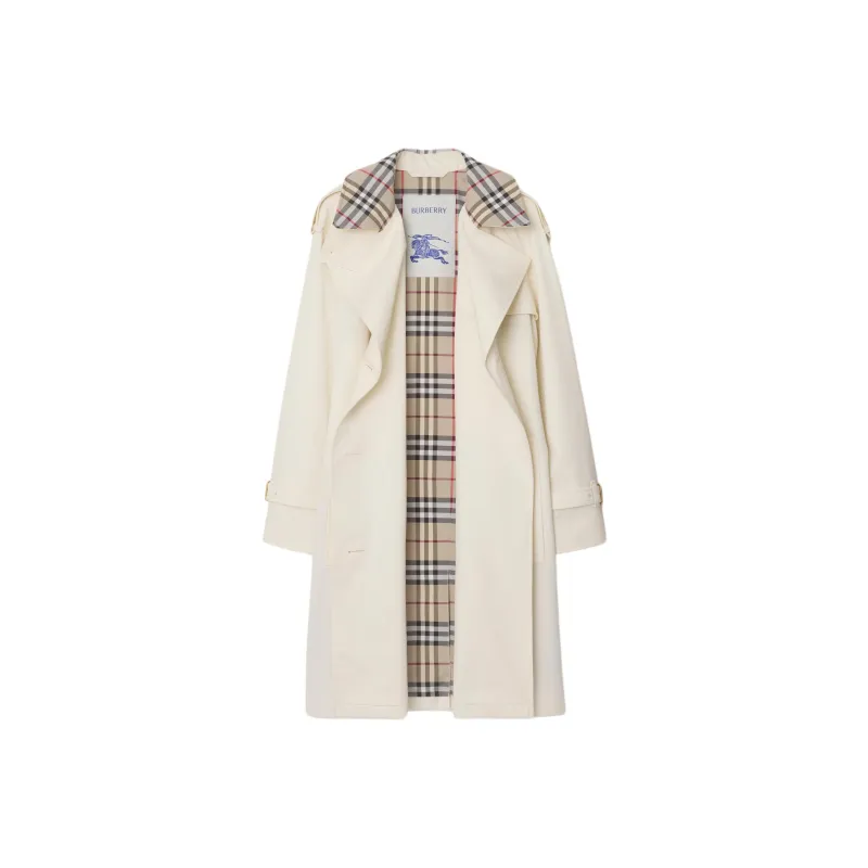 Burberry Trench SS25 Trench Coat Women's White-1