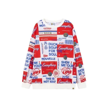 B.Duck Sweatshirt Women's Beige All Over Print