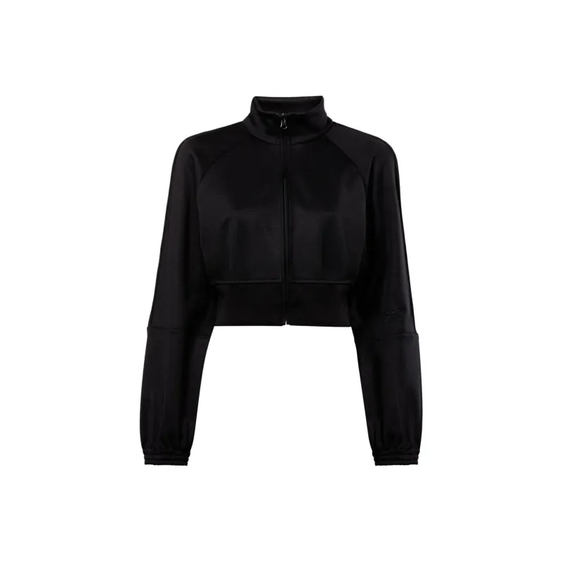Reebok Logo embroidered Cropped Track Jacket-0