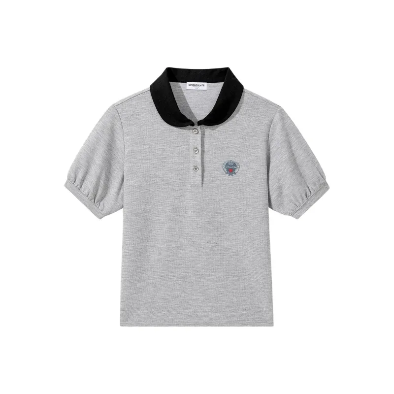  CHOCOOLATE Polo Shirt Women's Gray-0