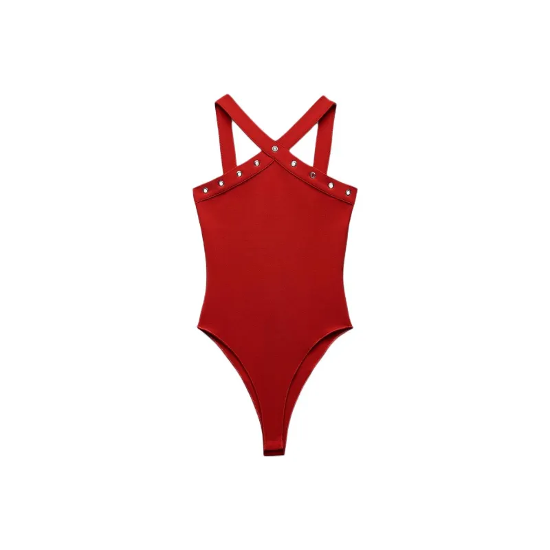 ZARA Bodysuits Women's Red-0