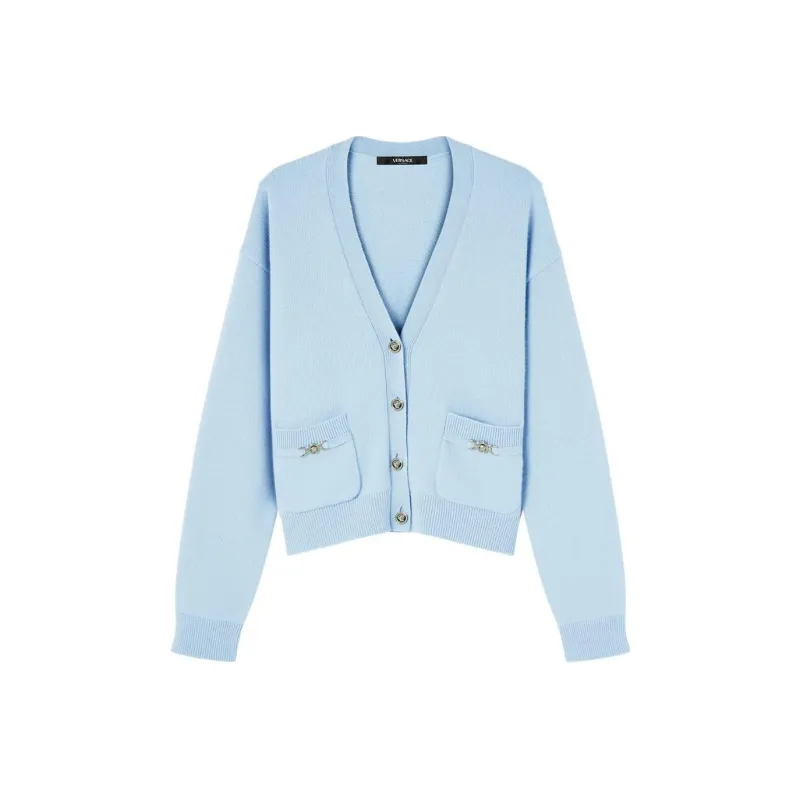 VERSACE Knit Sweater 'Pale Blue'-0