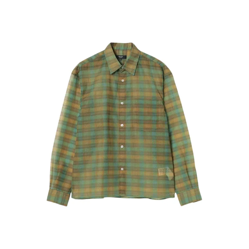 Beams Shirts Men Olive Green-0