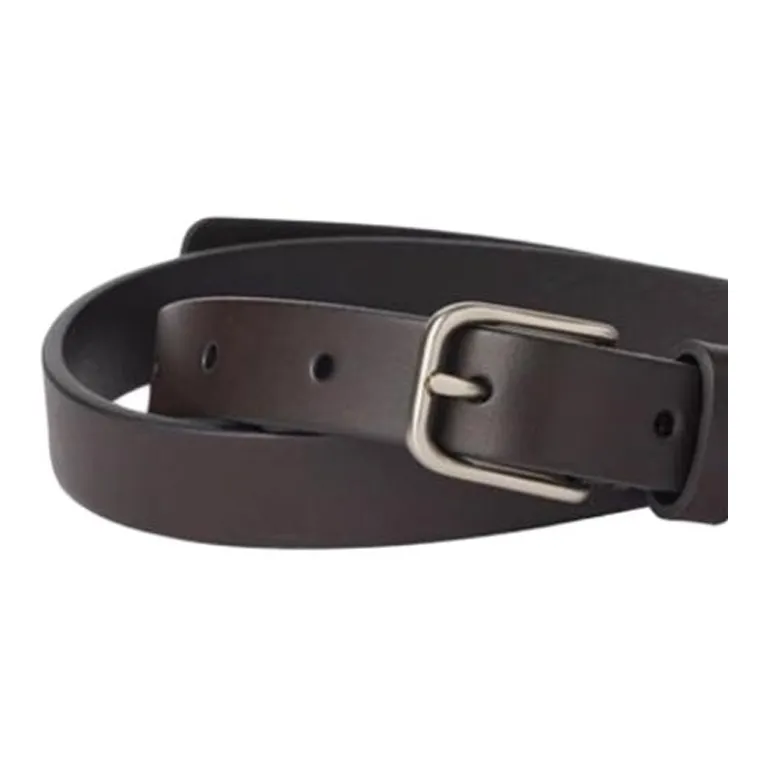 UNIQLO Cow Leather Belts Unisex Dark Umber Width  2CM-1