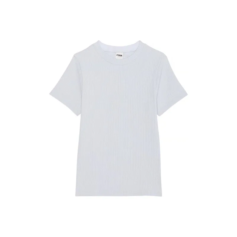 Victoria's Secret T-Shirt Women's Hydrangea Blue Shimmer-0