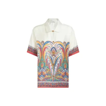 ETRO Paisley Printed Short Sleeved Shirt