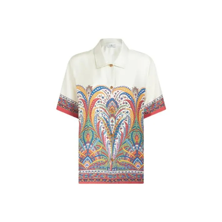 ETRO Paisley Printed Short Sleeved Shirt-0