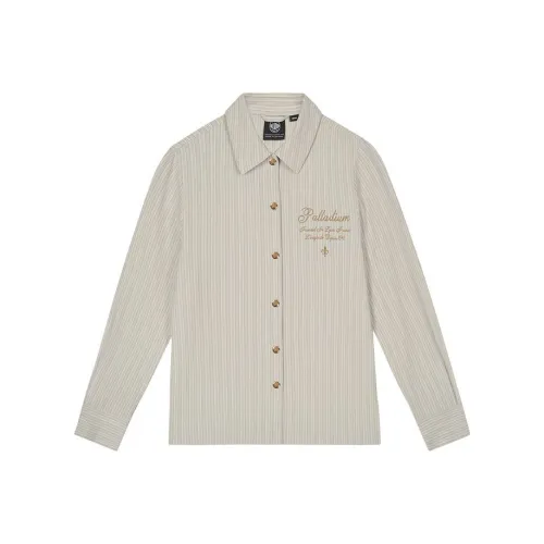 Palladium Shirt Women's Gray Blue White Stripes