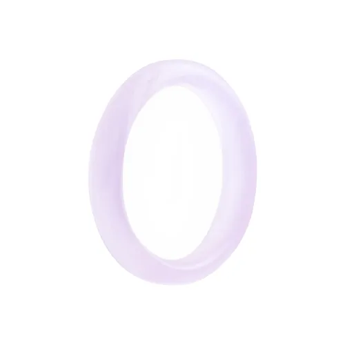 Clear Snow Chalcedony Bangles Unisex
