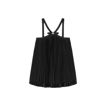 VERSACE Halterneck Pleated Top