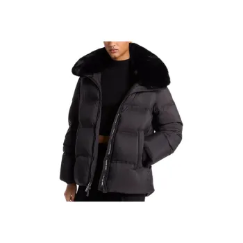 MICHAEL KORS Quilted Puffer Jacket With Faux Fur Collar