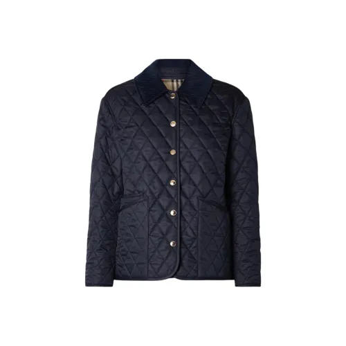 Burberry Long Sleeved Quilted Snapped Jacket