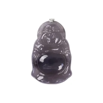 Execute The Blessing Hetian Jade Pendants Smoky Purple Unisex