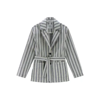 WOOLRICH Striped Belted Shirt