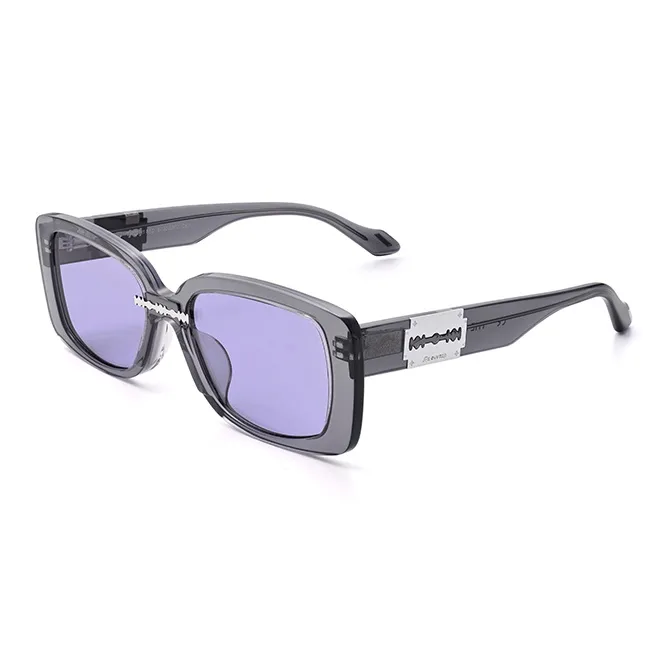 THE OWNER Plate Frame Rectangular Sunglasses Unisex-7