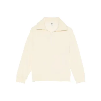 Victoria's Secret PINK Ivy Fleece Half Zip Sweatshirt/White Shell Sweatshirt Women's White Shell