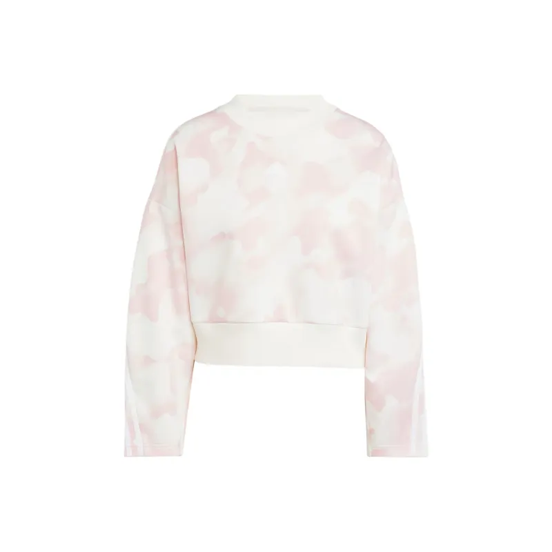 Adidas Future Icons FW24 3-Stripes Sweatshirt Sweatshirt Women's Pink White-0