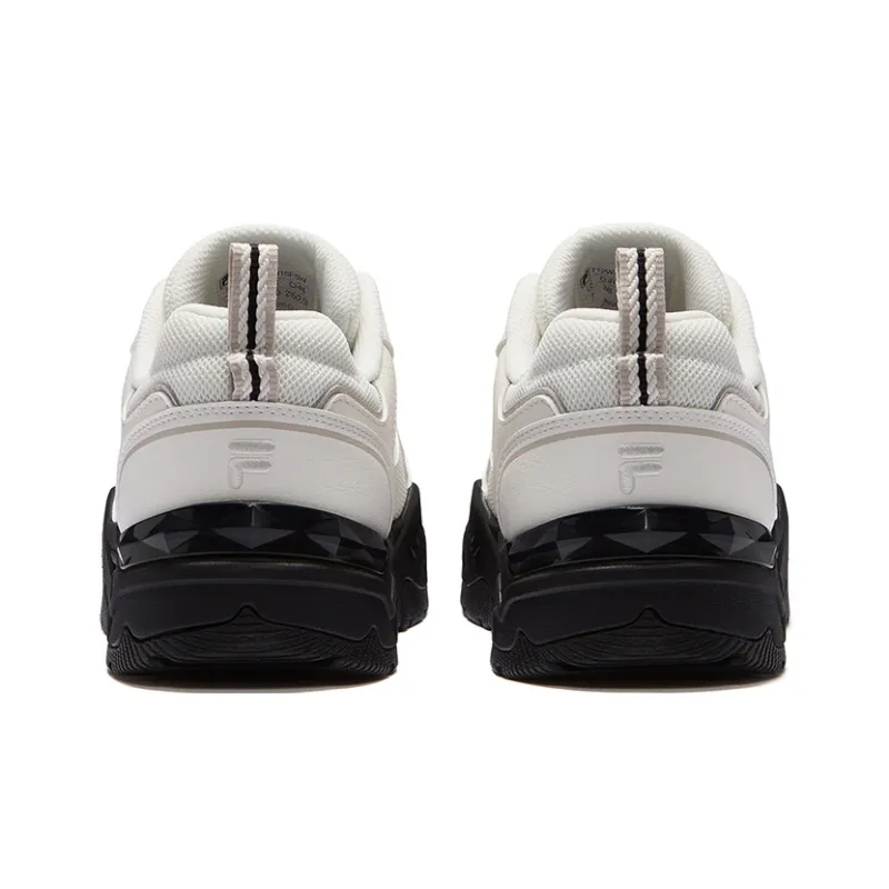 FILA FUSION BIANCO Anti Slip Wear Resistant Low Top Skateboard Shoes Women's Snow-2