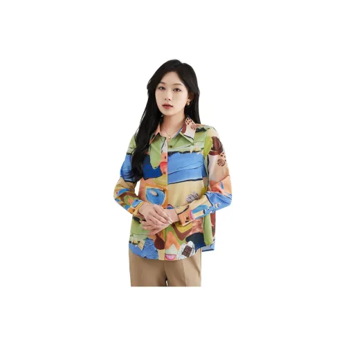 Lead The Show Shirt Women's Yellow Floral