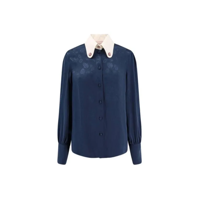 Valentino Floral Patterned Button Up Top-0