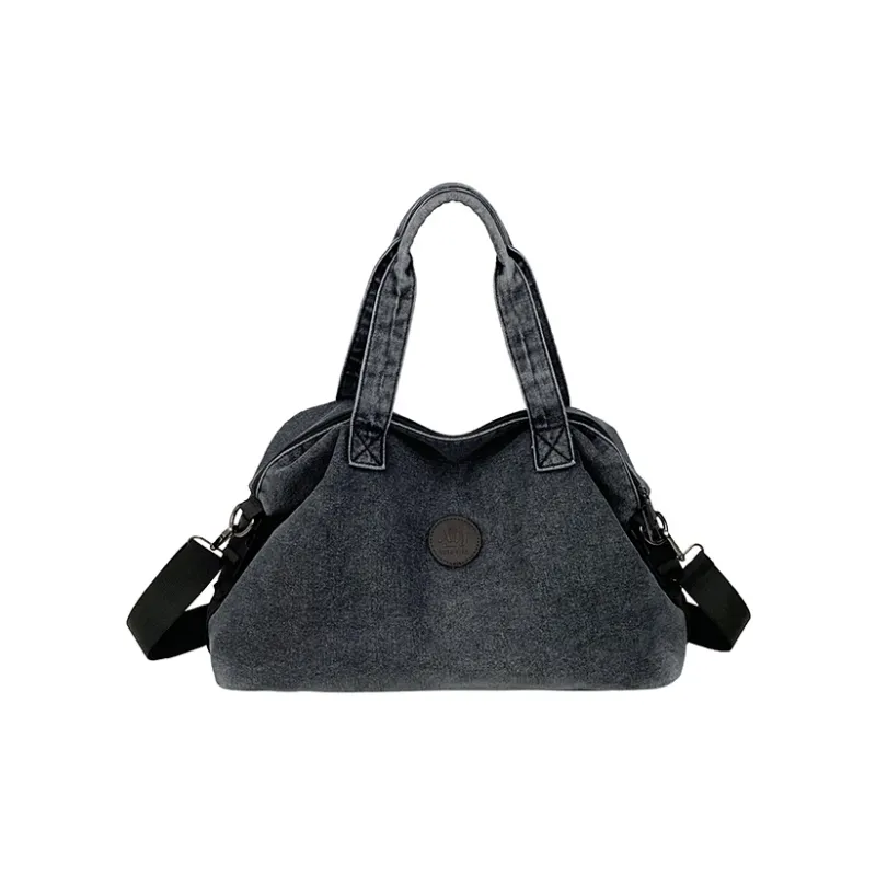Debecca Denim One Shoulder Handbag Women's Blue/Black-5