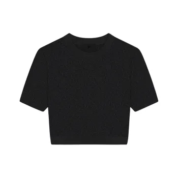 Givenchy Monogram 72 Jacquard Short Sleeve Knit Top